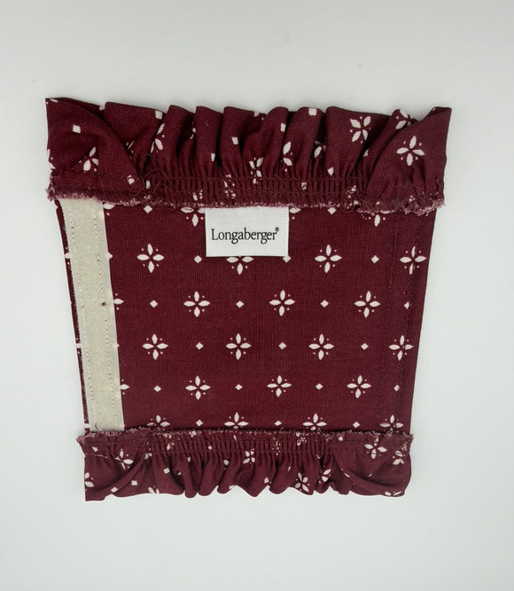 Longaberger Other - Longaberger Fabric Basket LINER-HDL GRIPPER-T RED 219035 Red White Floral